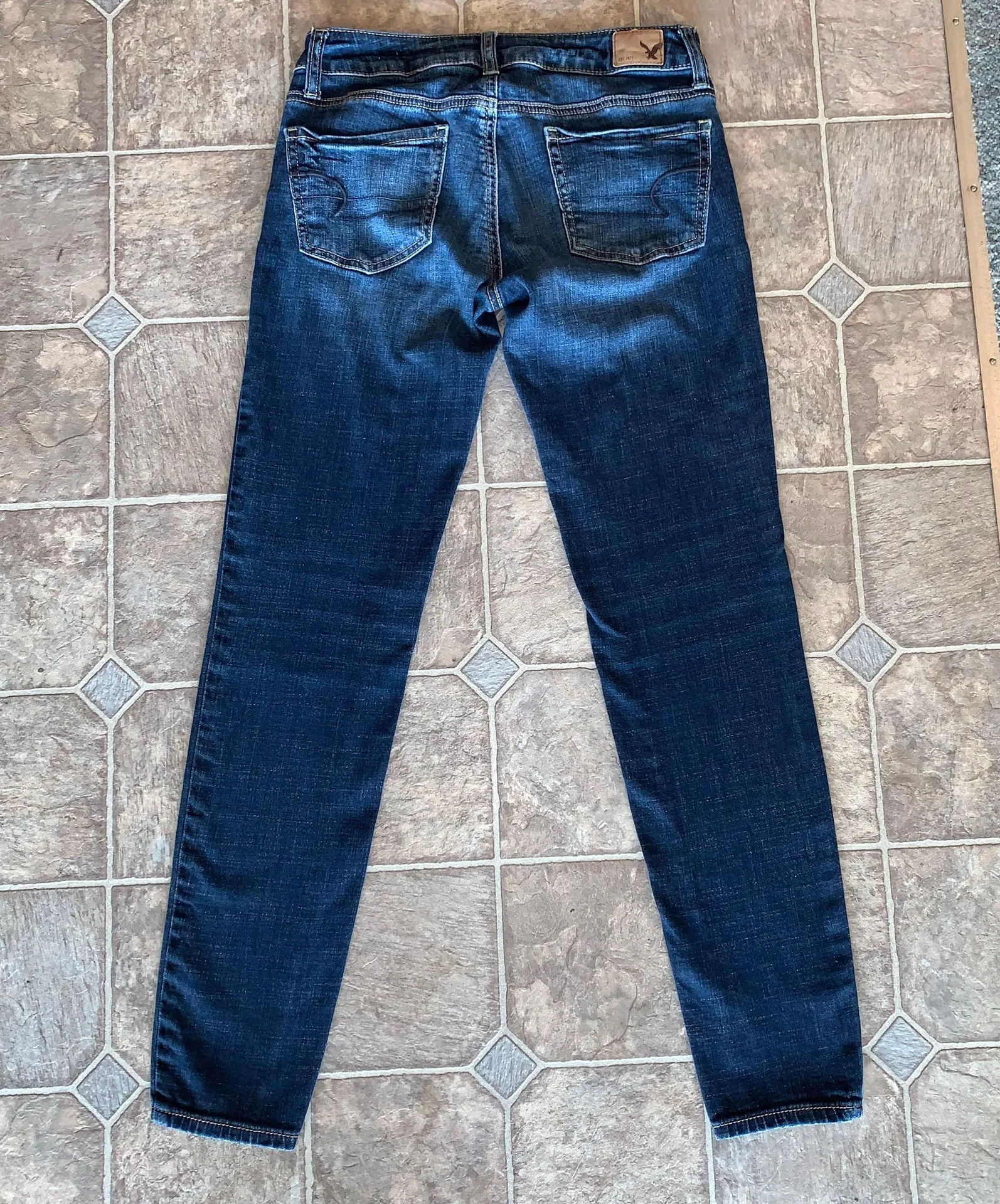 American Eagle Jeggings 0 Short Blue Skinny Jeans - Image 2