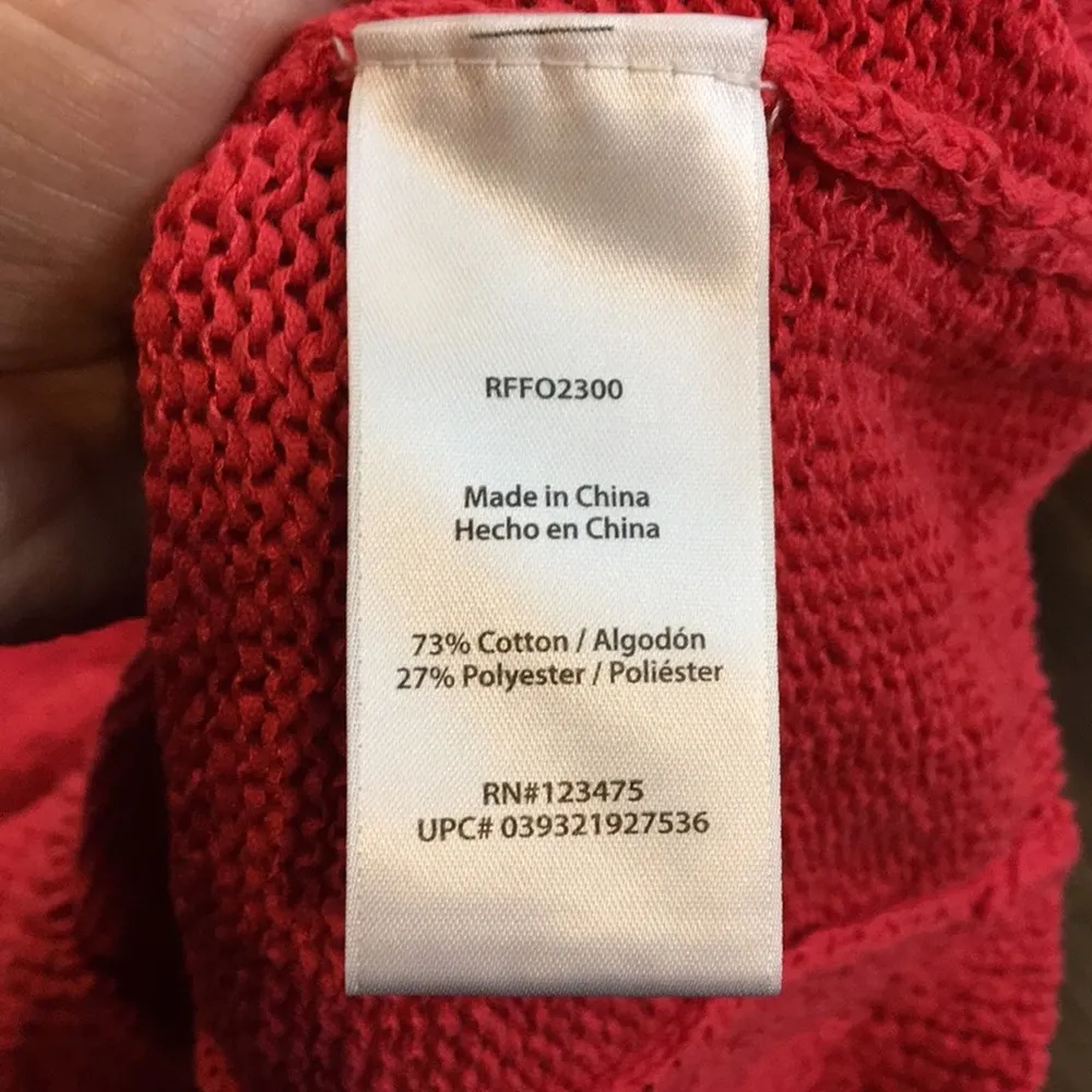 Rachel Zoe Red Knit Scoop Neck Sweater - Image 4