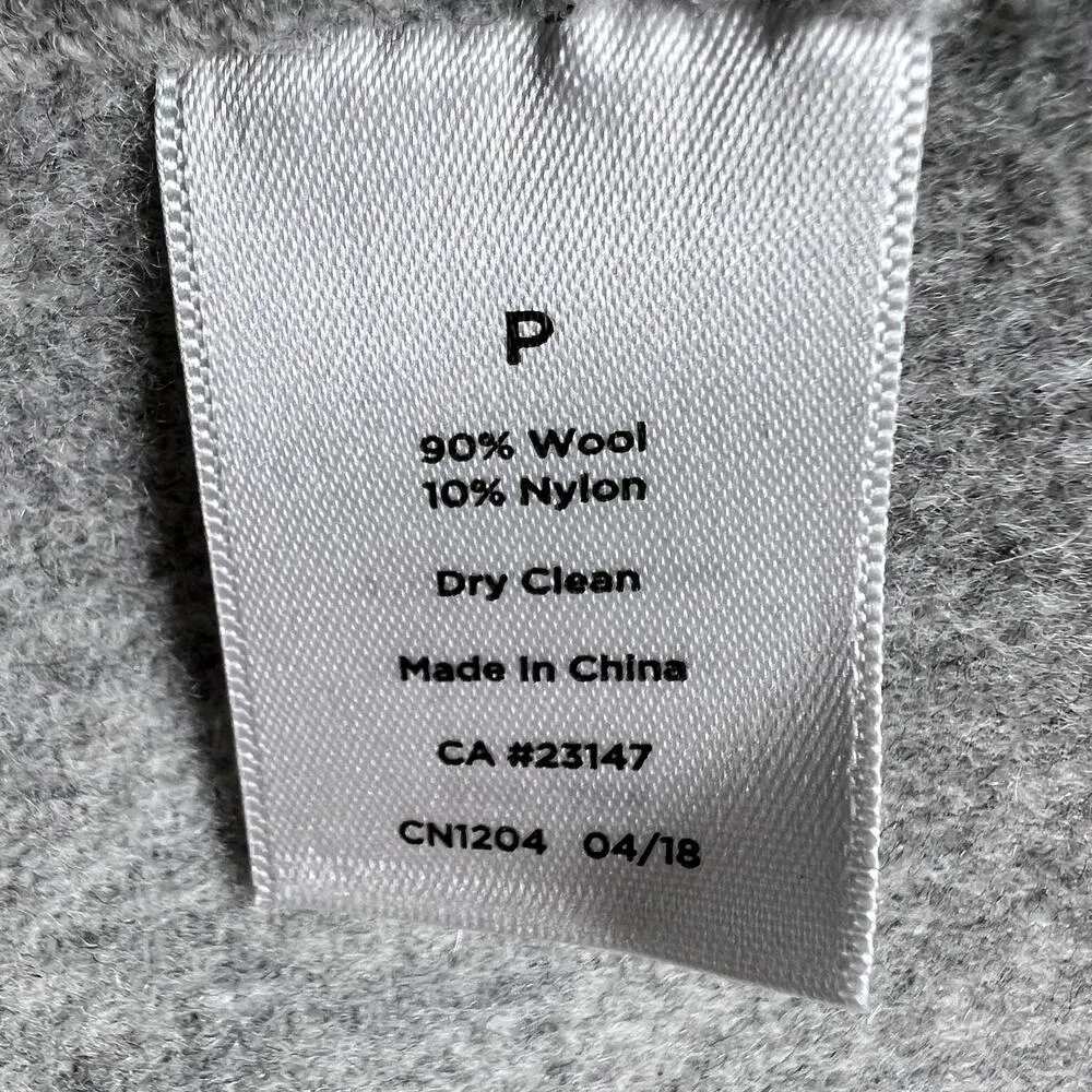 Talbots Petites Wool Cardigan Sweater Jacket Two Tone Gray Pockets Size S - Image 10