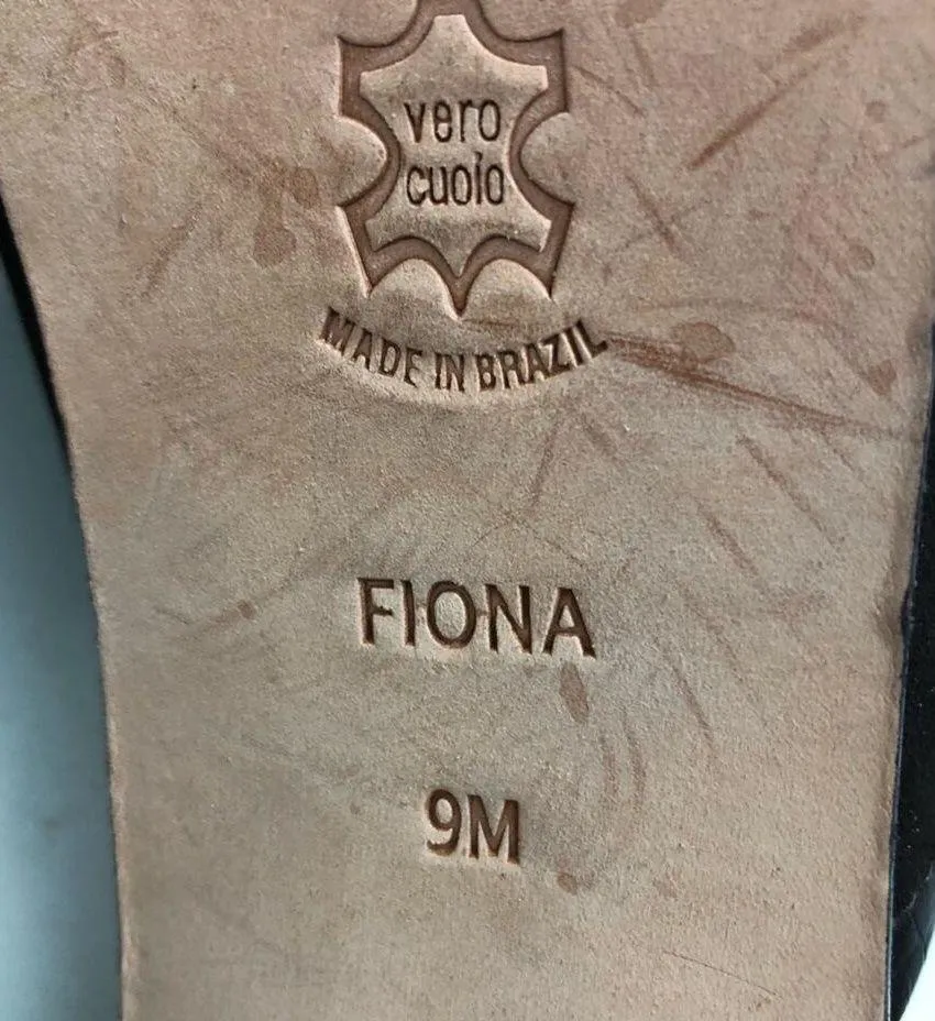 Brighton Fiona Brown Embroidered Slip On Mules 8 EUC - Image 8