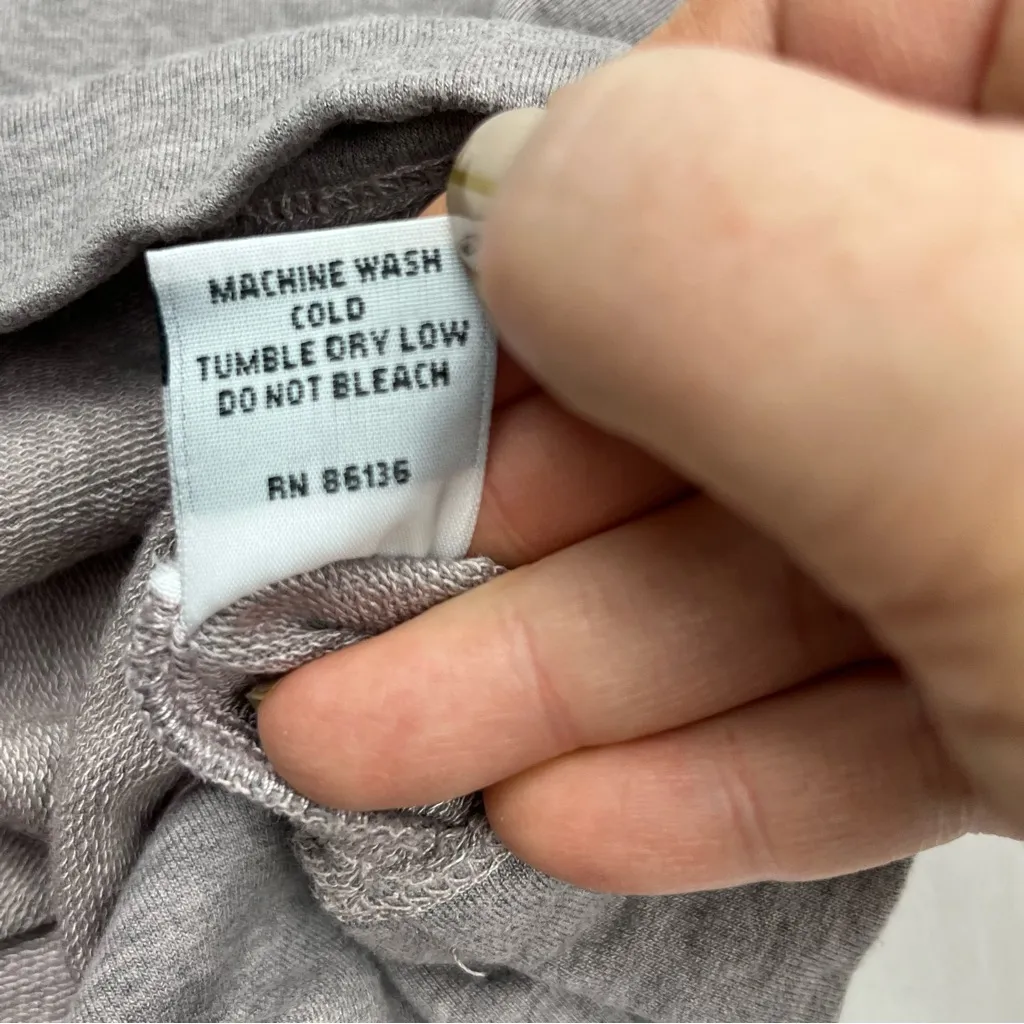 Bryn Walker Top Womens Medium Button Back Long Sleeve Boxy Soft‎ Brown Grey Gray - Image 5