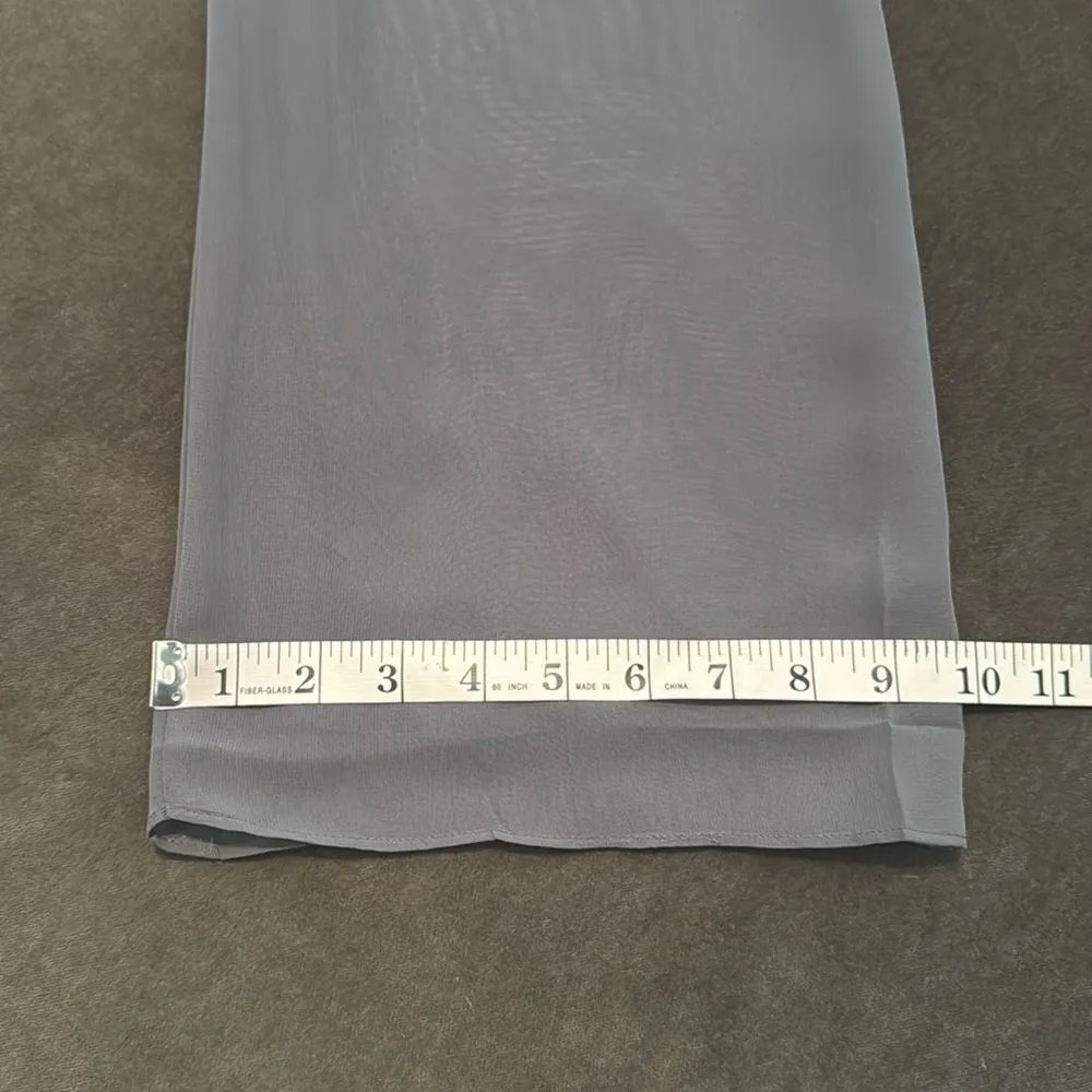 Women’s Gray Chiffon 3 Piece Mother of the Bride Formal Pant Suit Size 12 NEW - Image 11