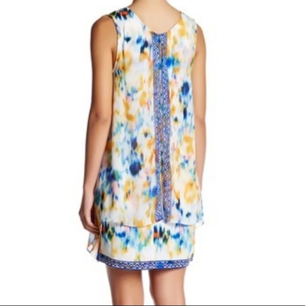 NWT plenty Tracy Reese rainbow ikat flyaway dress - Image 2
