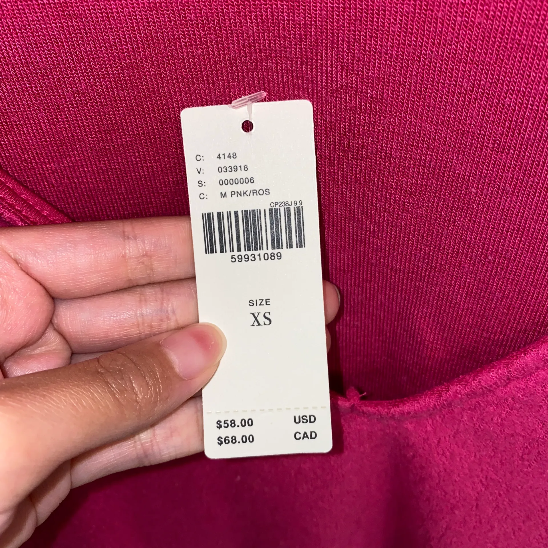 NWT $58  Pink Rhea Boat-Neck Top XS - Image 10