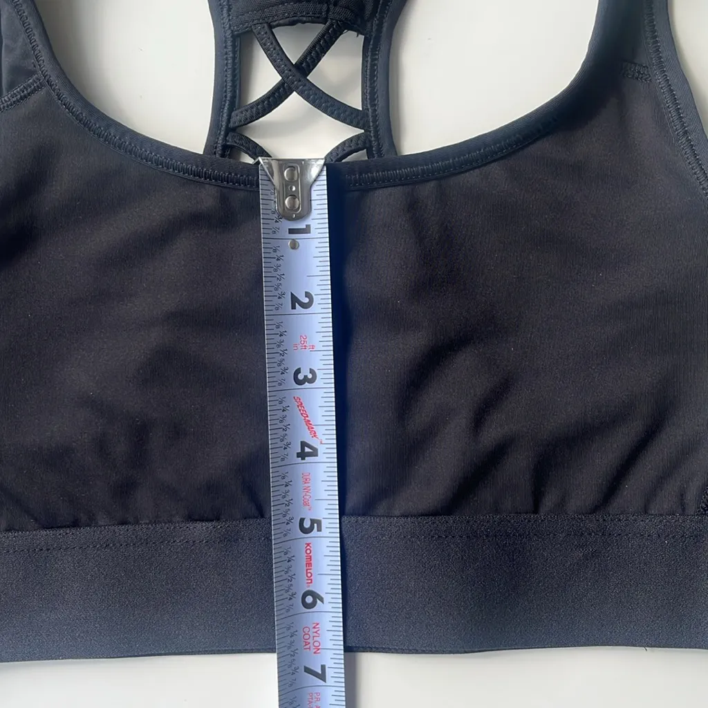 Victoria's Secret Sport Racerback Criss Cross Strap Sports Bra Black XS - Image 8