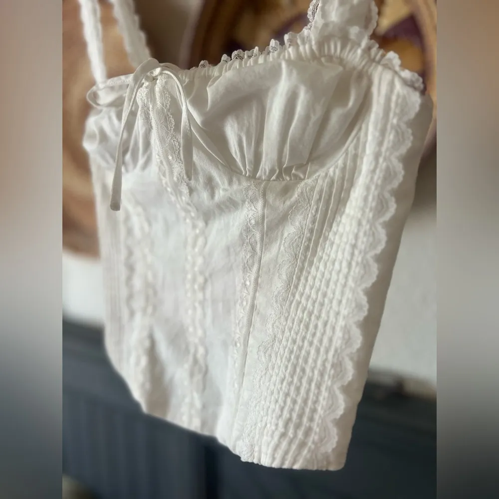 L*SPACE x JVS l Jamie Corset Top in Cream - Size small - Image 5