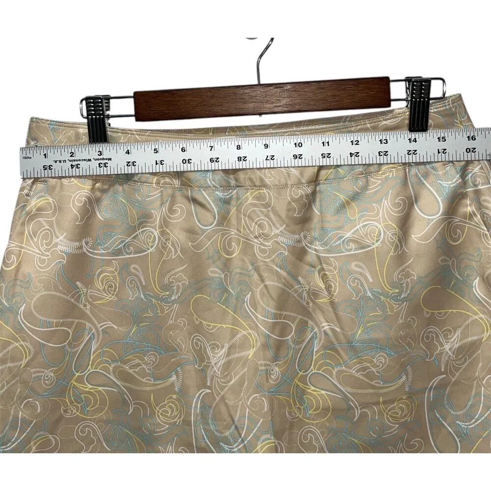 Under Armour Women's Golf Tennis Skort Size 8 Floral Vine Pattern Beige - Image 6