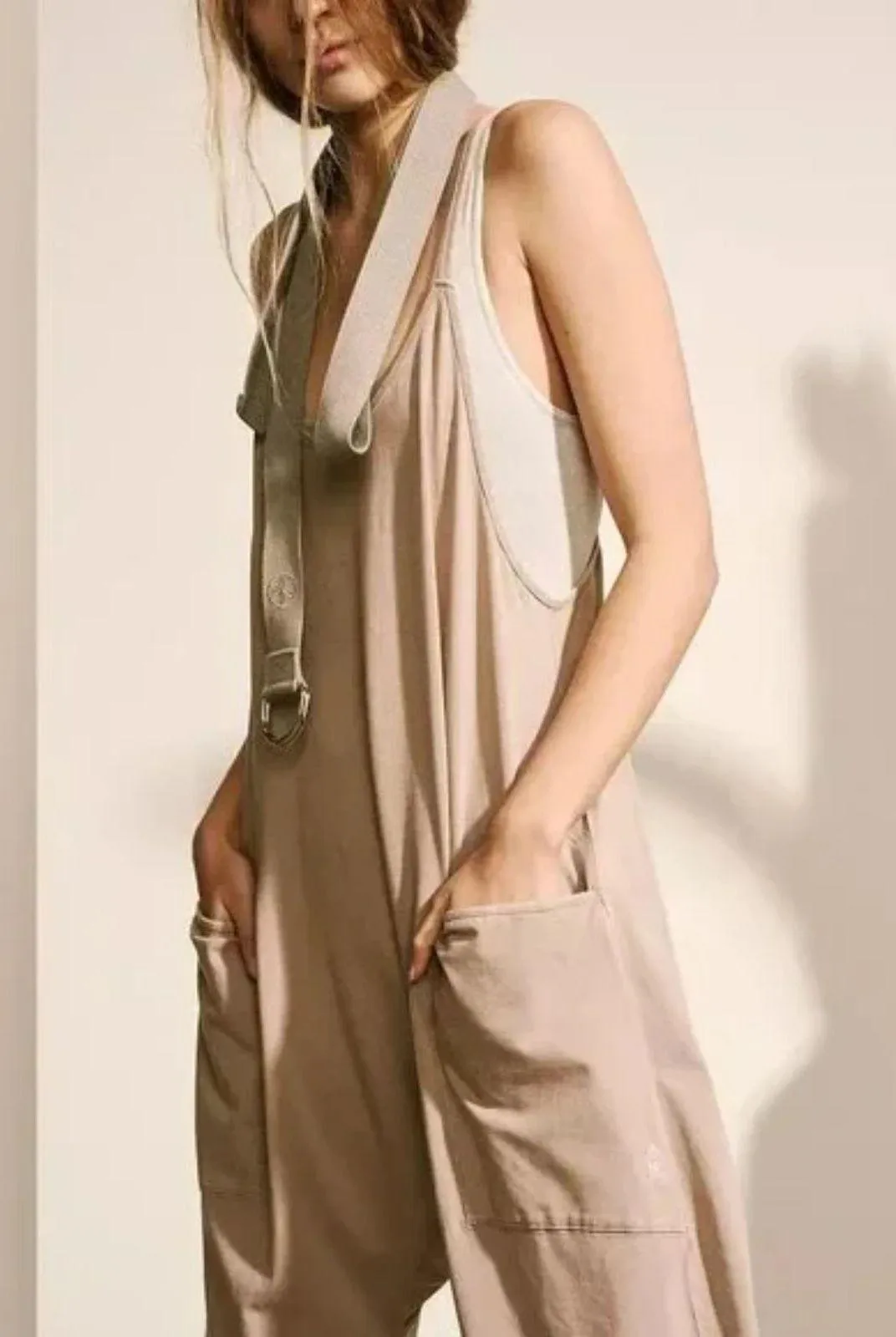 Free People Movement Hot Shot Onesie in Mocha Latte Size Large Brown - Image 3