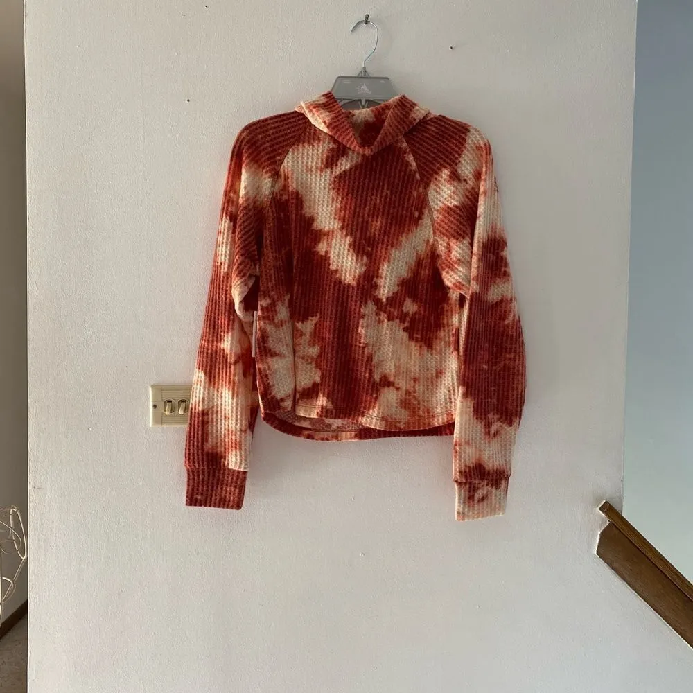 NWT Abound rust tie dye cowl neck sweater size XS - Image 5