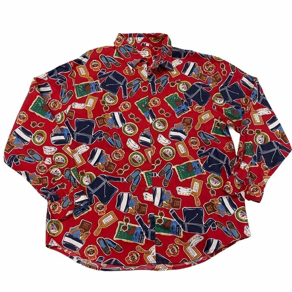 Talbots Novelty Mariner Print Button Down Shirt - Image 10