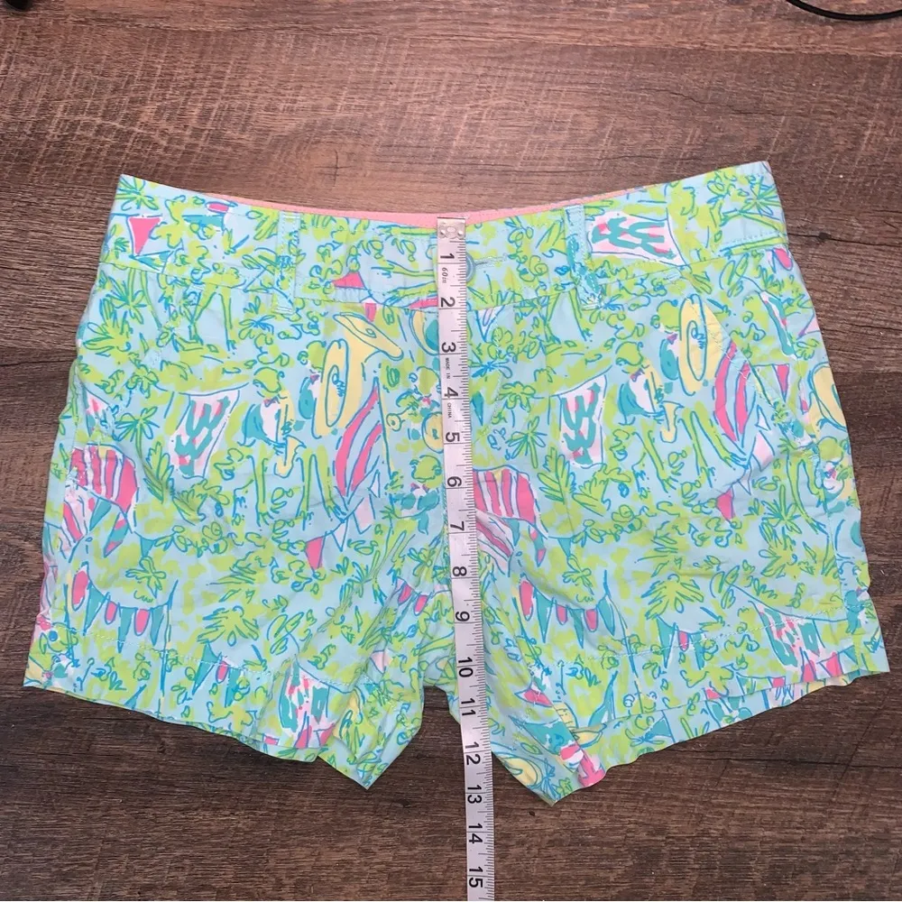 Lilly Pulitzer Callahan Shorts Hops and Pops Holy Grail Print Rare Size 0 - Image 3