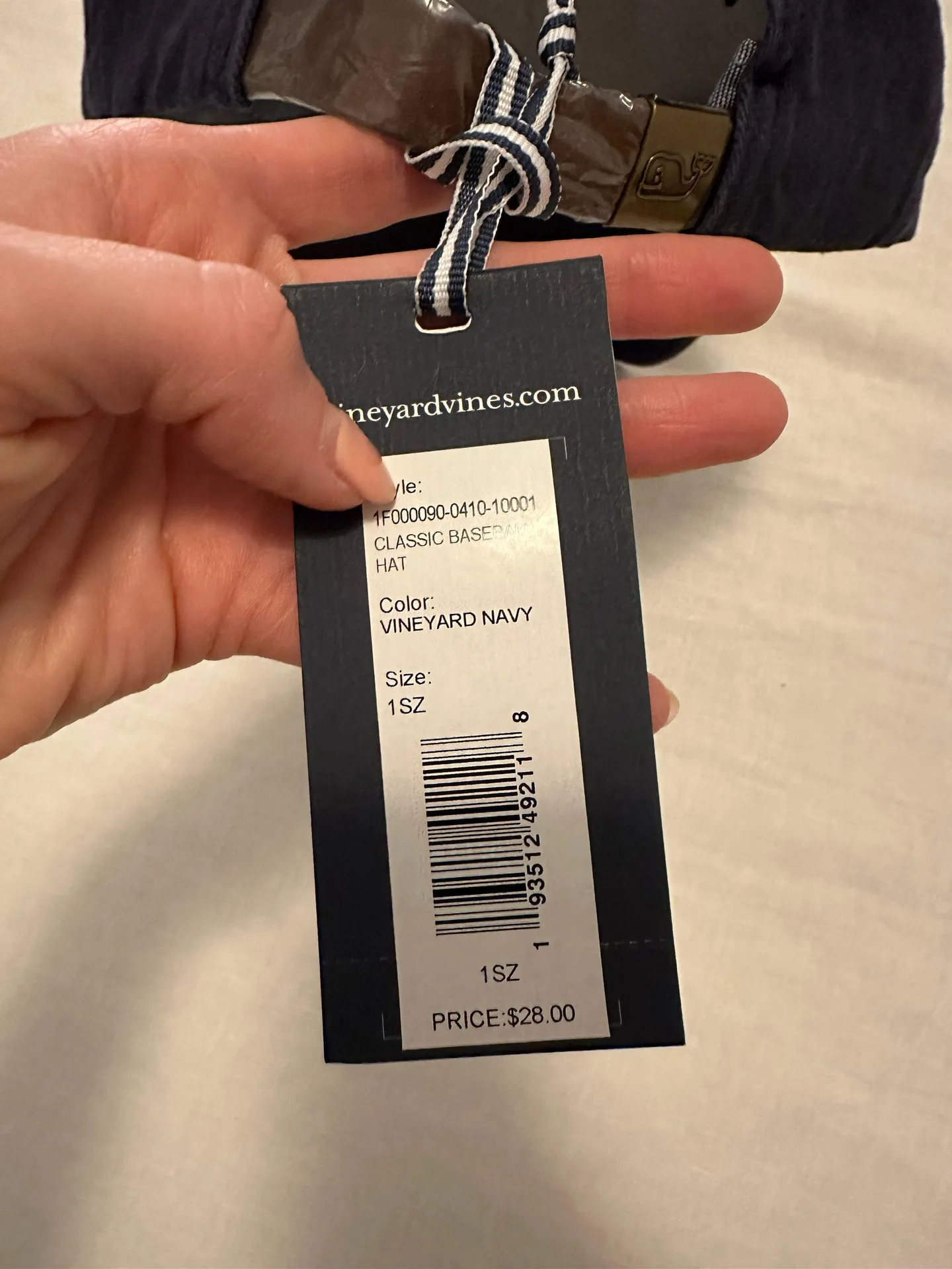 Vineyard Vines Navy Whale Hat - Image 3