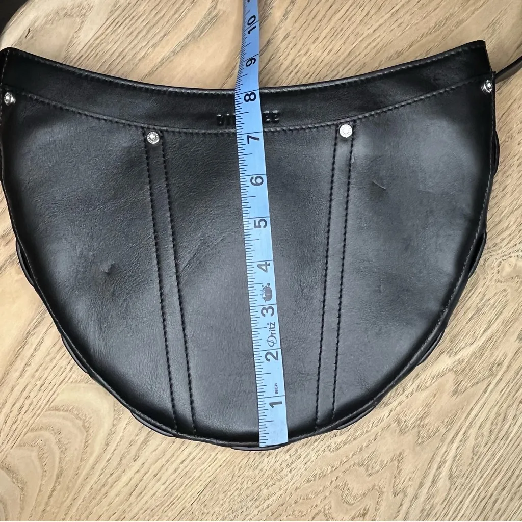 Dion Lee Crescent Weave Black Leather Shoulder Bag - Image 8