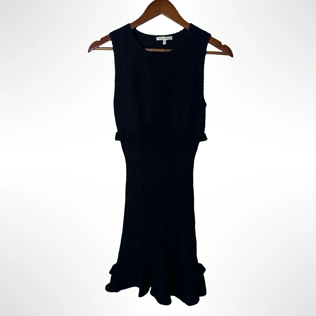 Ronny Kobo Black Sleeveless Knit Dress Size M Whimsigoth Fairycore Size M - Image 2