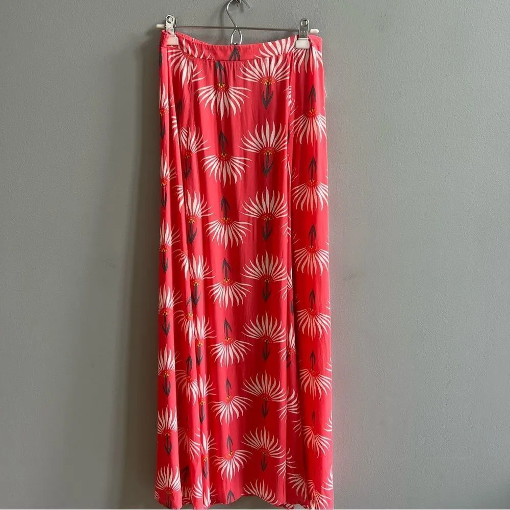 Lulus Trancoso Coral Floral Print Two-Piece Maxi Dress Size Large Tropical Pink - Image 10