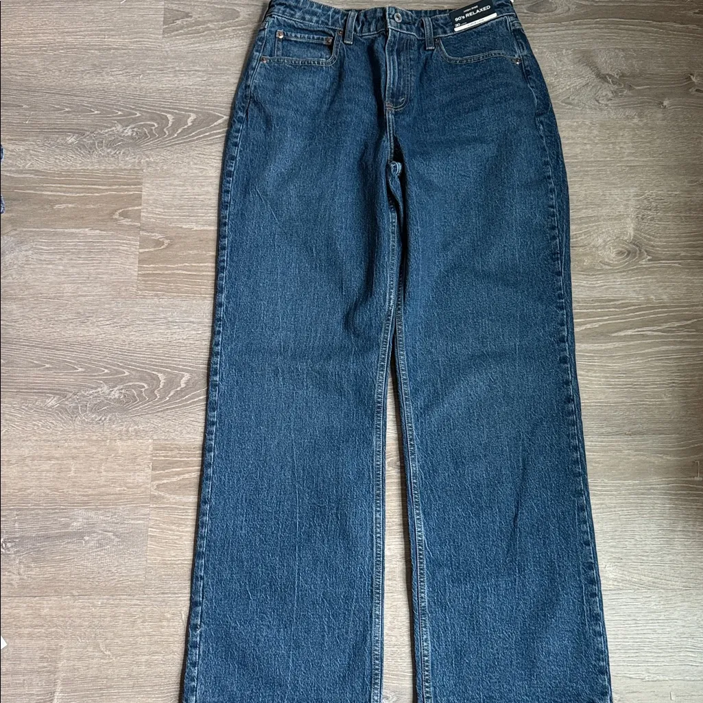 NEW Abercrombie & Fitch Curve Love High Rise 90s Relaxed Jean 30L - Image 2