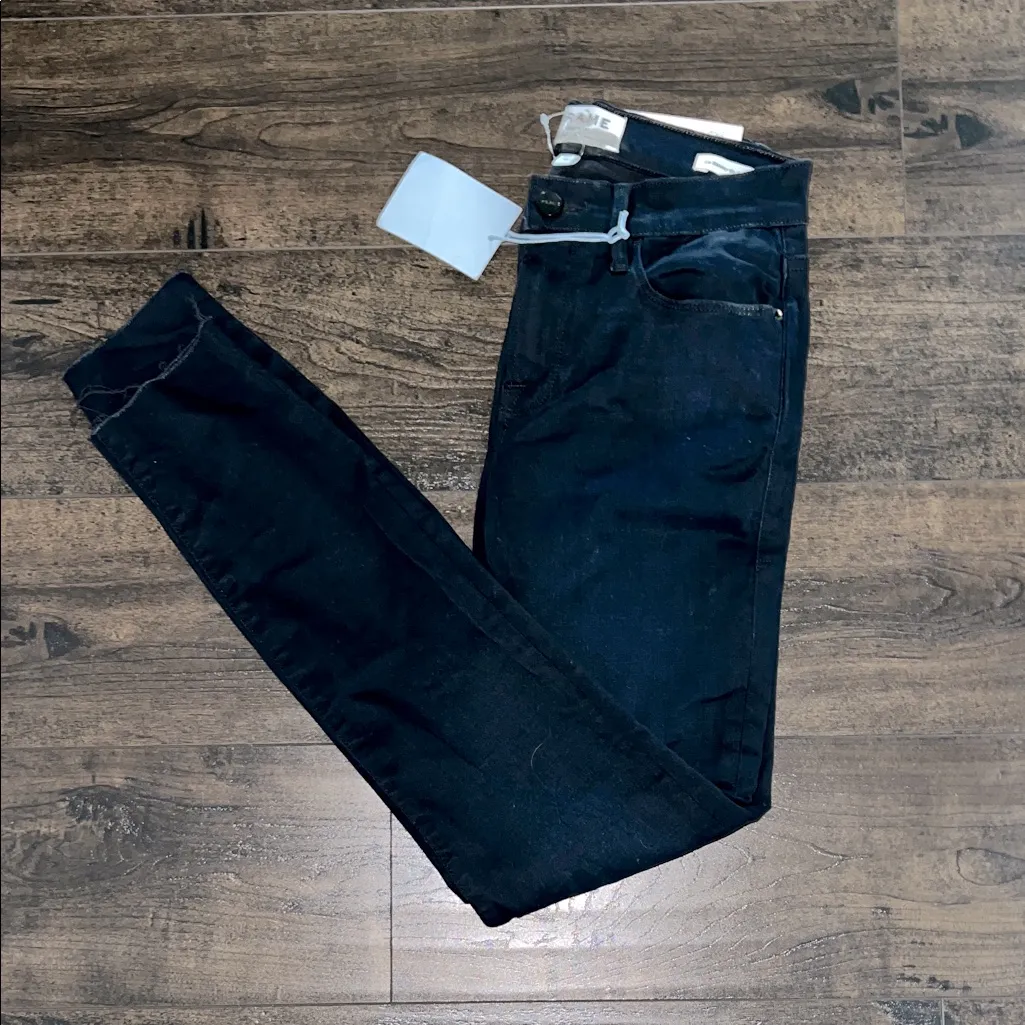 NWT Frame Denim Le Skinny de Jeanne Byxbee - Film Noir - Image 2
