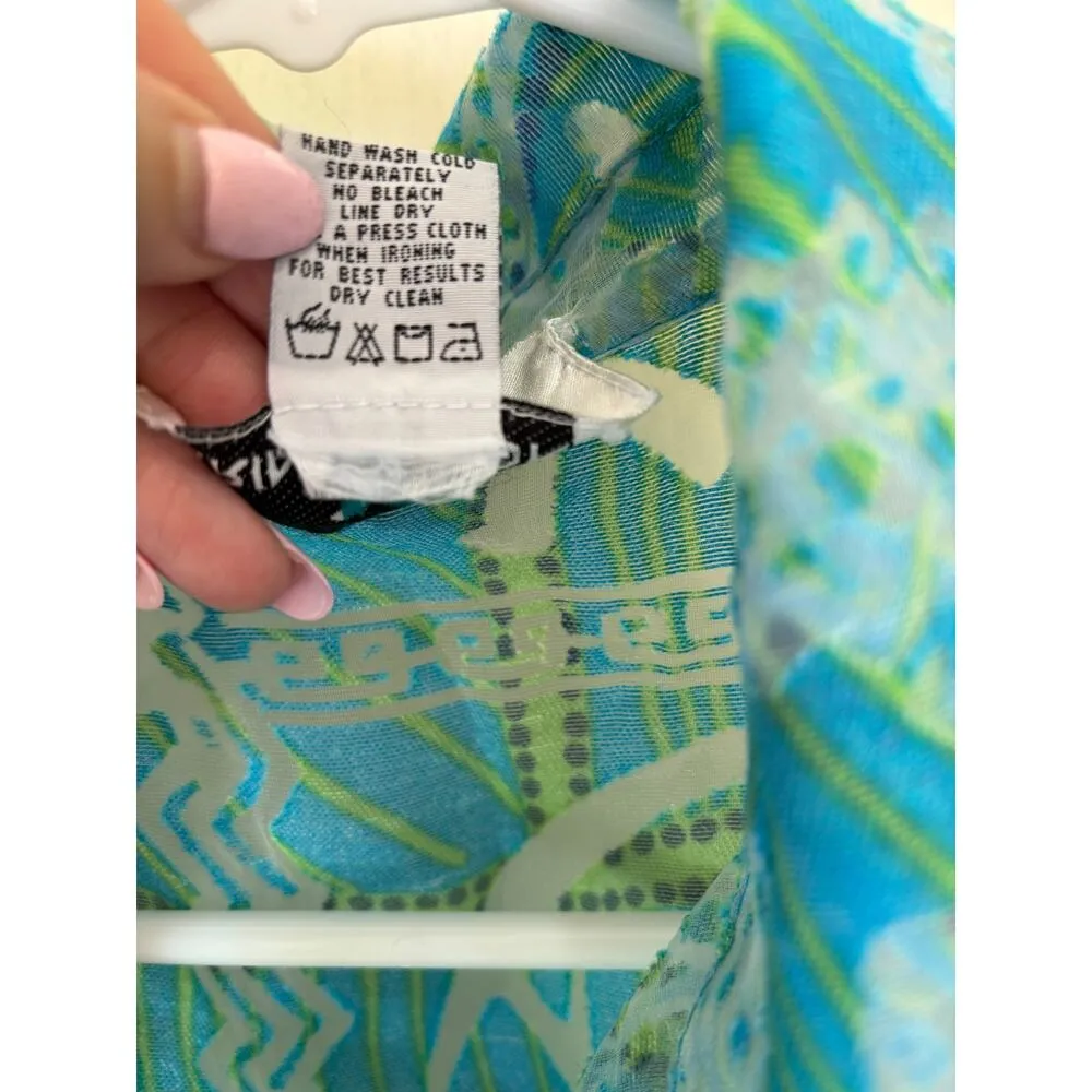 Erin London Semi-Sheer Pastel Button
Down Top Women’s Medium - Image 5