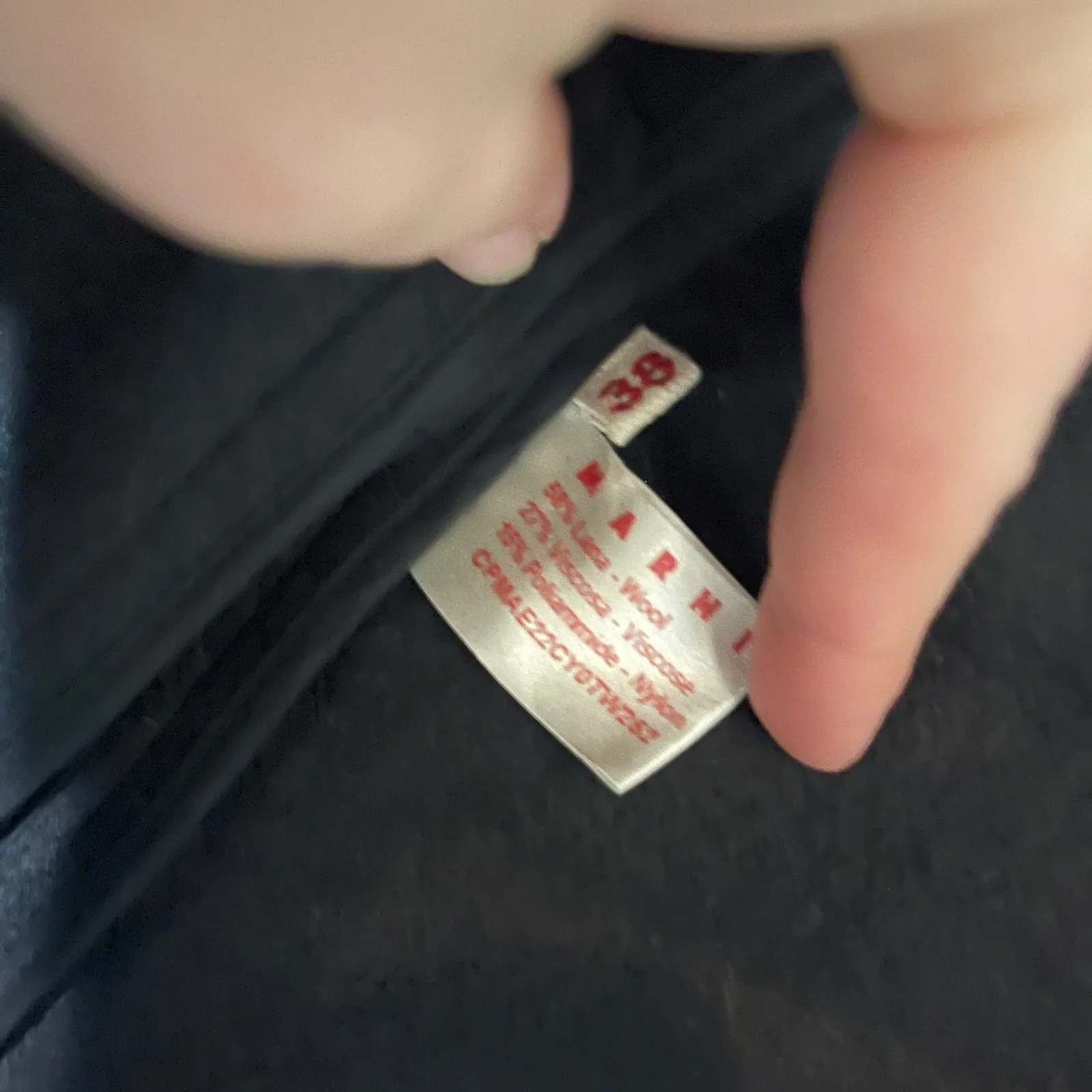 Marni Black oversized felt wool blend open collarless jacket coat Sz 38 US 2 - Image 5