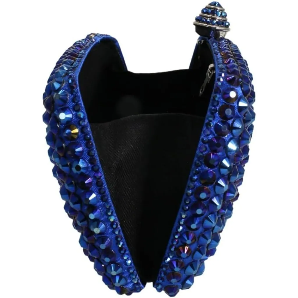⚡ Women's Blue Rhinestone Diamond Glitter Shining Evening Crossbody Bag - Image 6