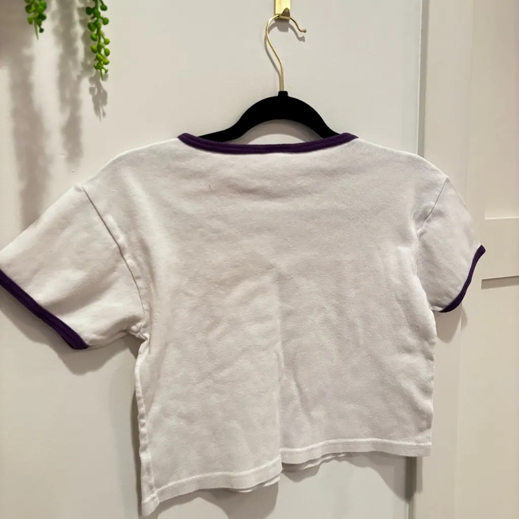 Vintage Daytona Beach "Bike Week 2006" Baby Tee Women's Cropped Tshirt Size M White Size M - Image 5