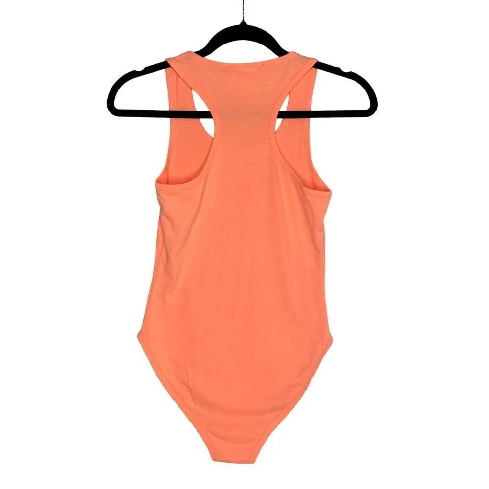 Zenana Premium Scoop Neck Racerback Tank Top Bodysuit Neon Orange Size Small - Image 11