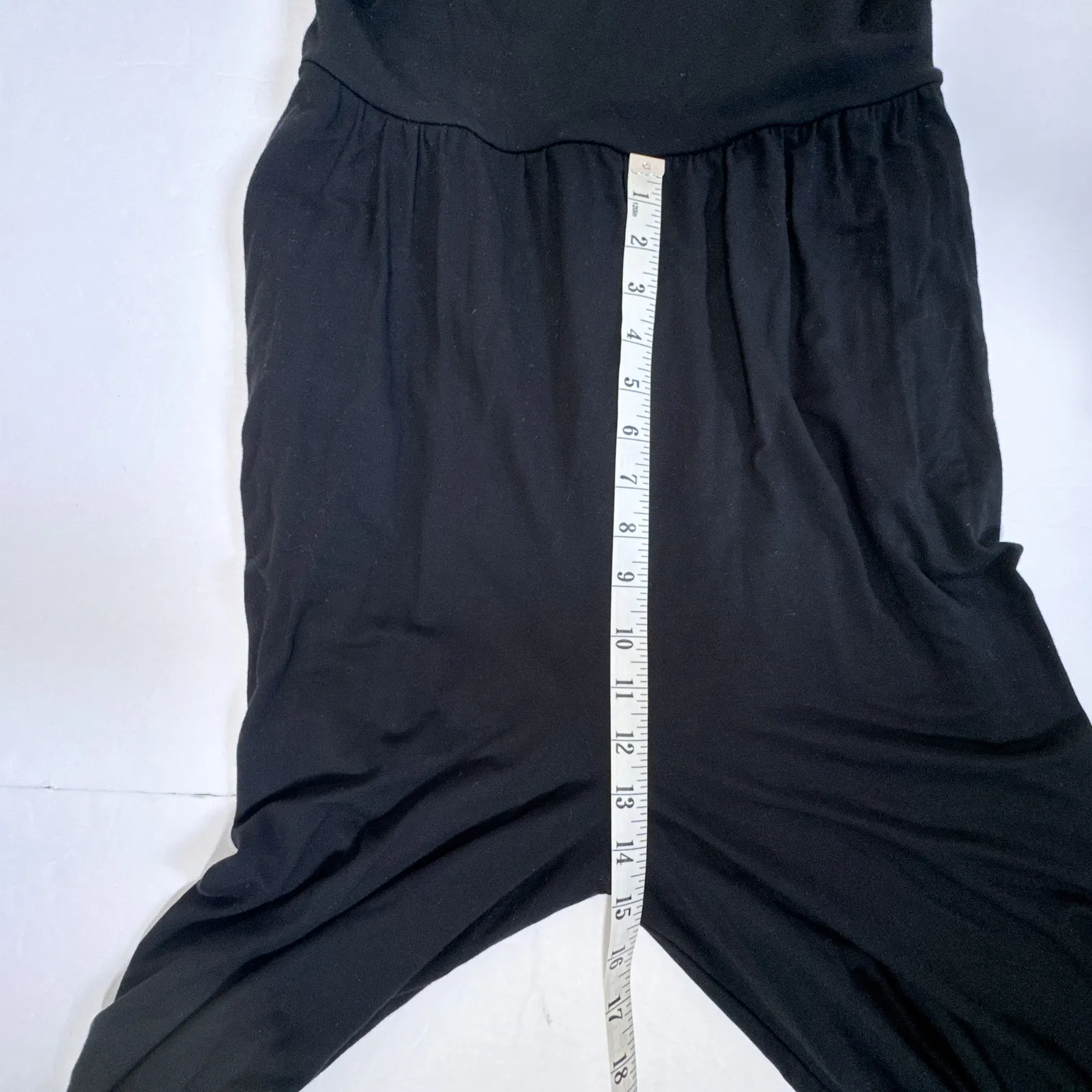 Reformation Chandler Black Tencel Wide Leg Jumpsuit Size L - Image 14