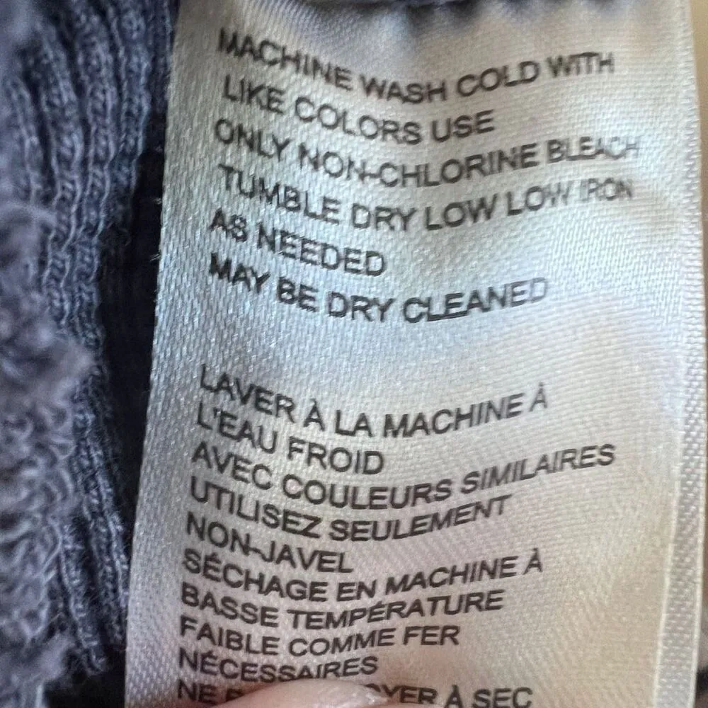 We‎ the Free People Womens Ellie Thermal Slouchy Boho Blue Size XS Oversized Top - Image 5