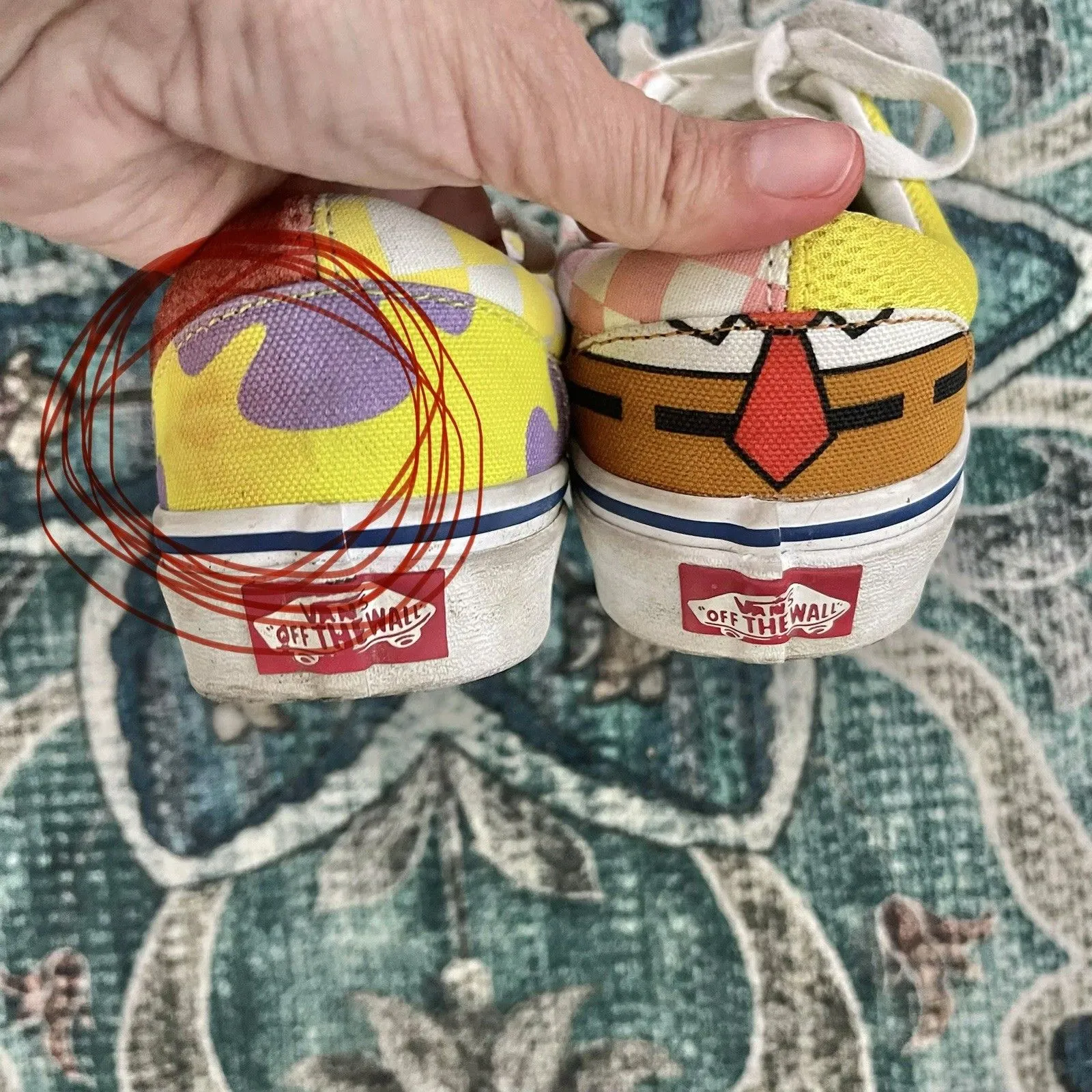 VANS SpongeBob SquarePants x Era Best Friends Sz Sz 5 Womens Limited Edition - Image 9