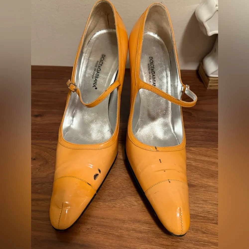 pointed pumps mustard  yellow pumps size 39.5 - Image 13