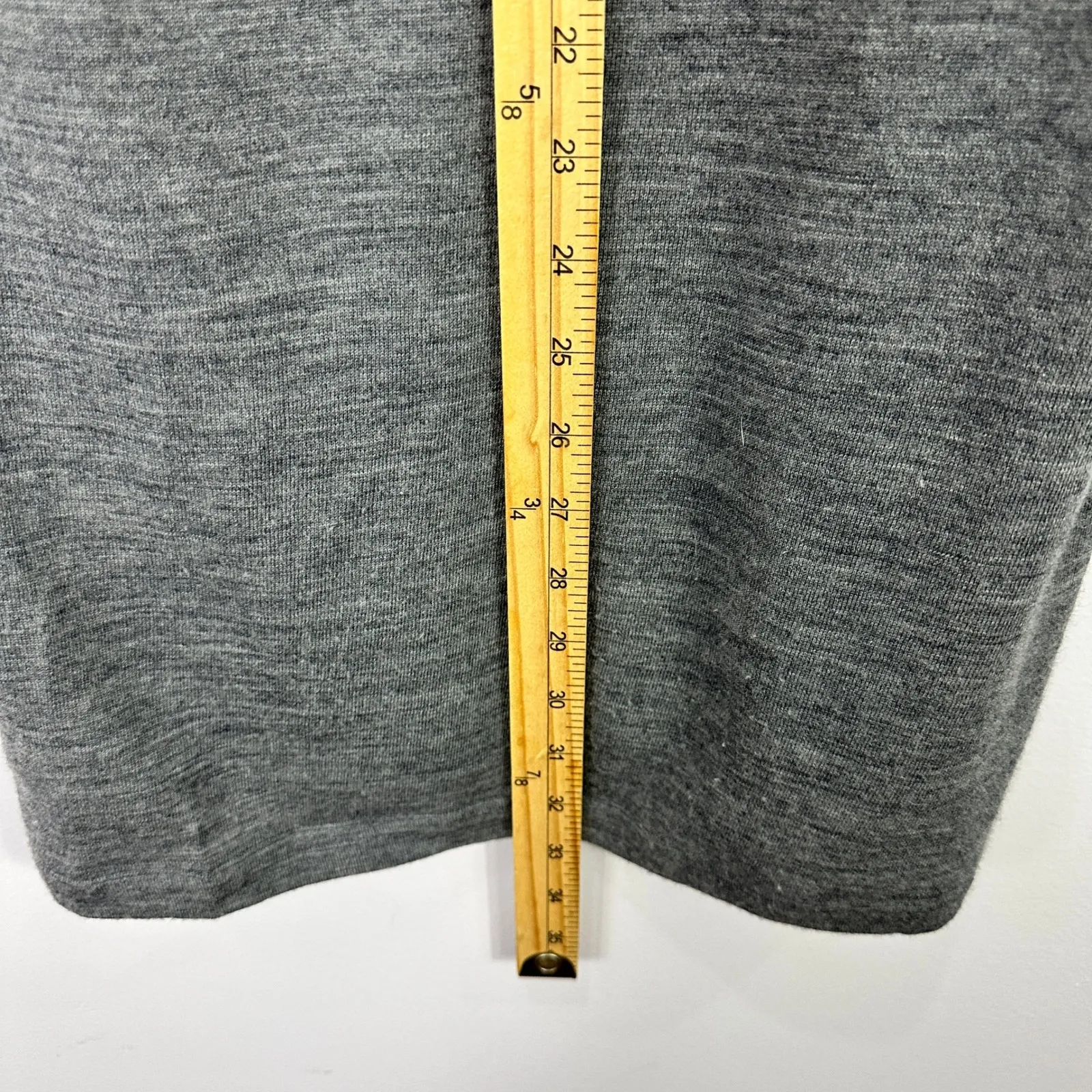 J Crew Wool Tunic XS Gray Cowl Neck Old Money Quiet Luxury Minimalist Chic - Image 8