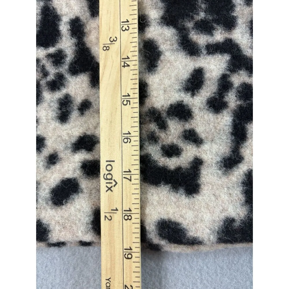 Ann Taylor Skirt Womens Size 6 Tan and Black Leopard Animal Print Wool Blend NEW - Image 6