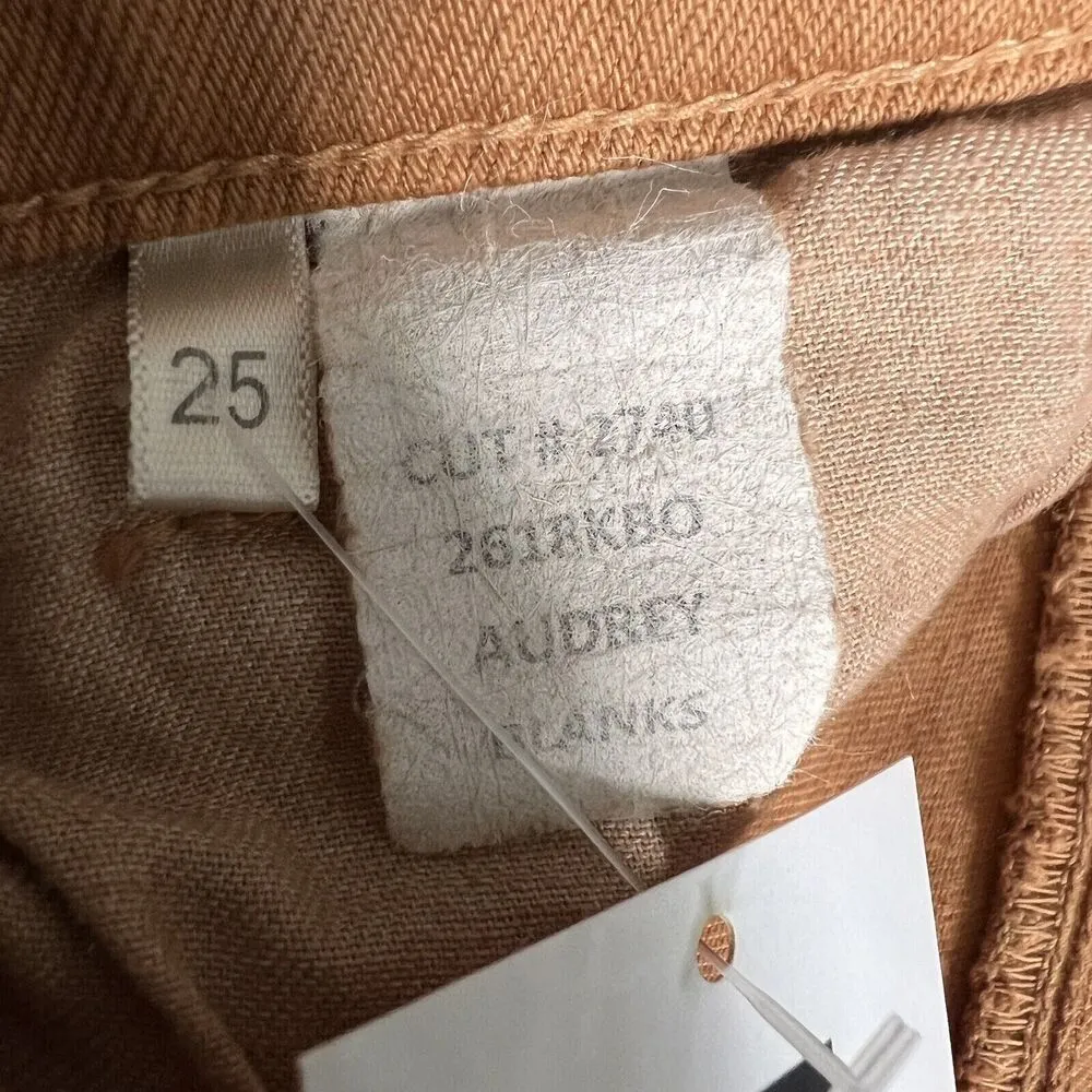 L’Agence Audrey Shorts Womens Size 25 Denim Unfinished Hem Brown - Image 3