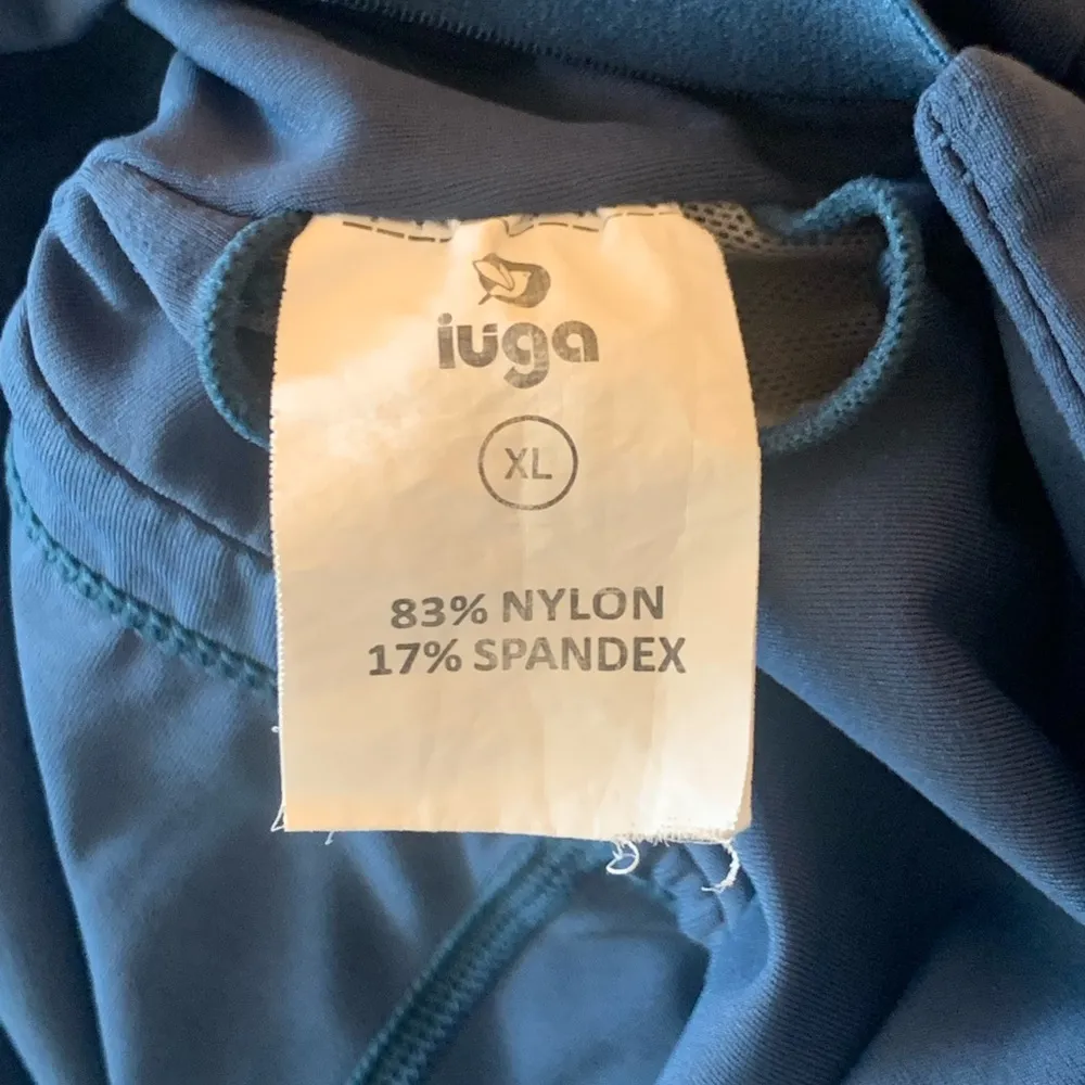 IUGA Tennis Dress XL Blue Built in Shorts and Bra Adjustable Straps Pockets - Image 3