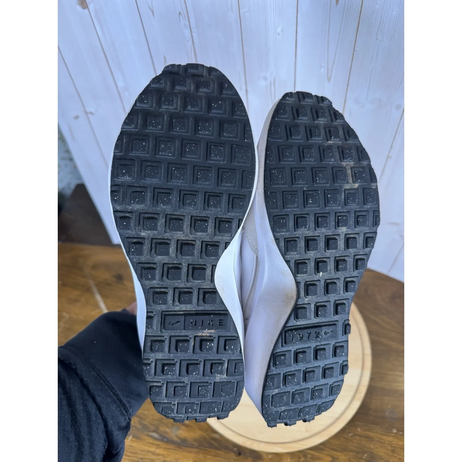 Nike Size 8 Waffle Debut Running Shoes Womens White Swoosh Casual Sneakers Gym - Image 10