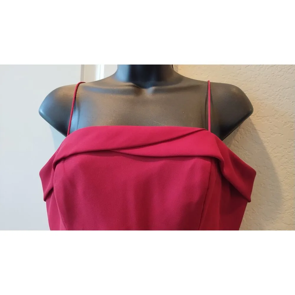 Michaelangelo Women's Sleeveless spaghetti Strap Red Long Dress Ball gown Size 8 - Image 2
