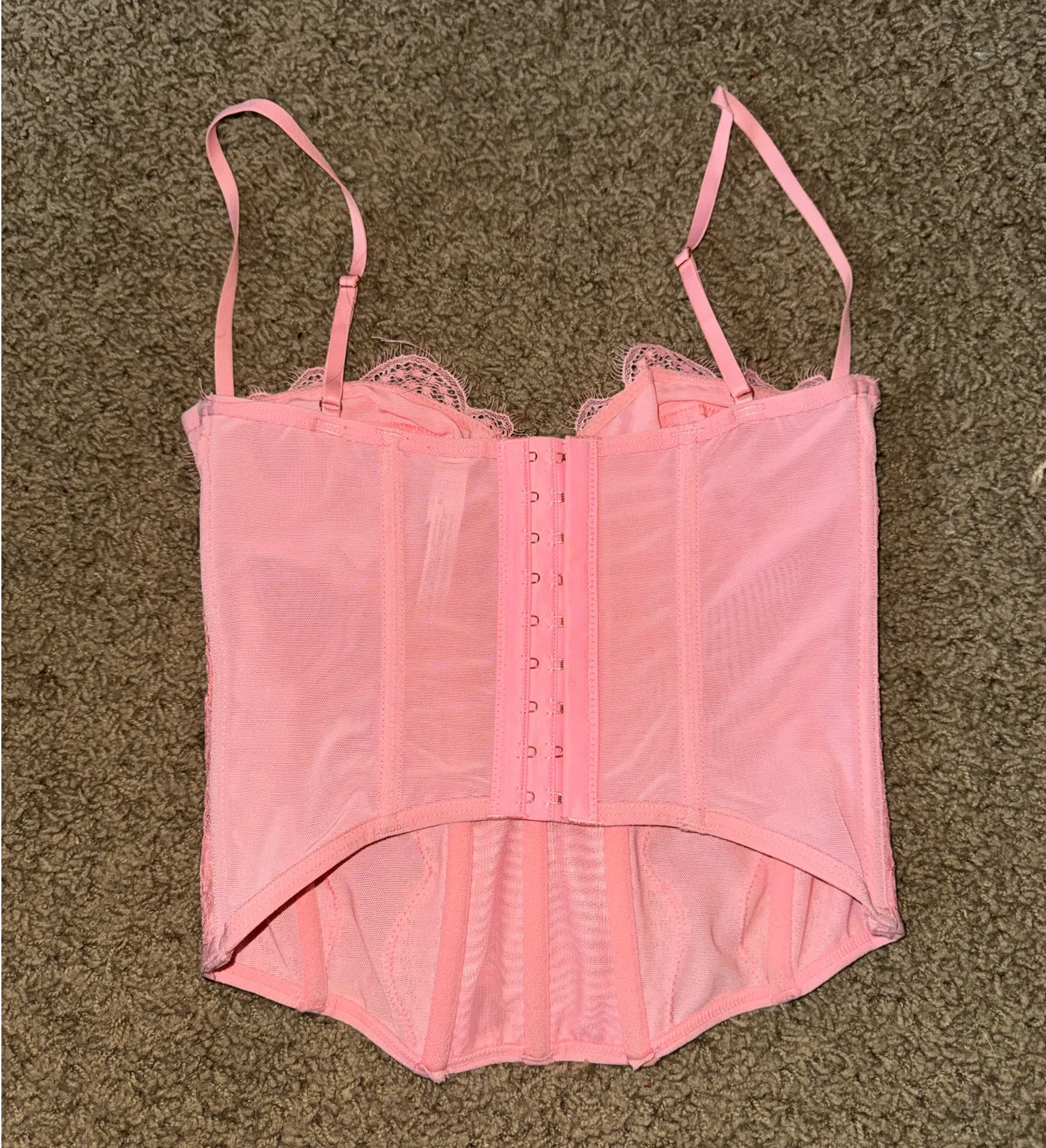 Pink Lace Corset Urban Outfitters Top - Image 2