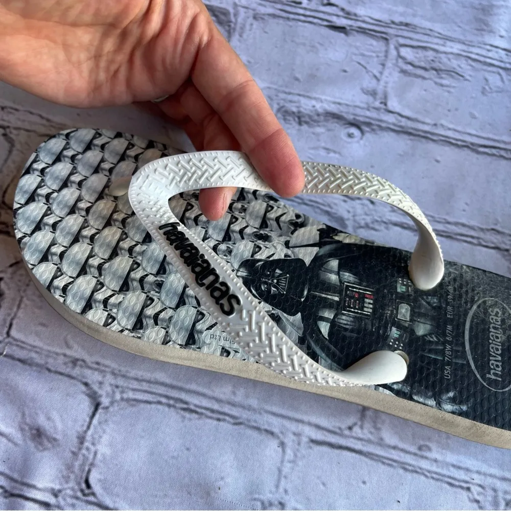 Havaianas Flip Flops Thongs Sandals Star War Darth Vader Unisex 37/38 - Image 7