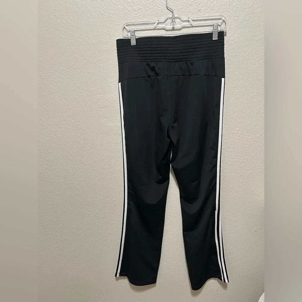 adidas Black 3-Stripe Track Joggers Women’s Medium Sporty Streetwear - Image 4
