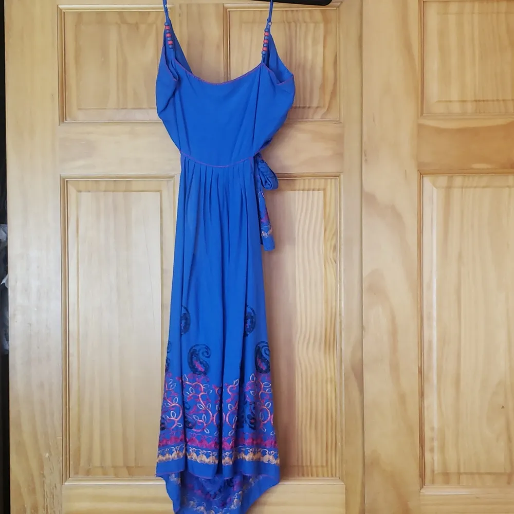 COPY - Chelsea & Violet blue embroidered tie back dress new! Y2k - Image 5