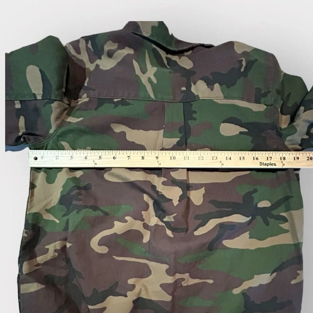 Vans Assembly Camo Shirt Dress Long Sleeve Size S - Image 7