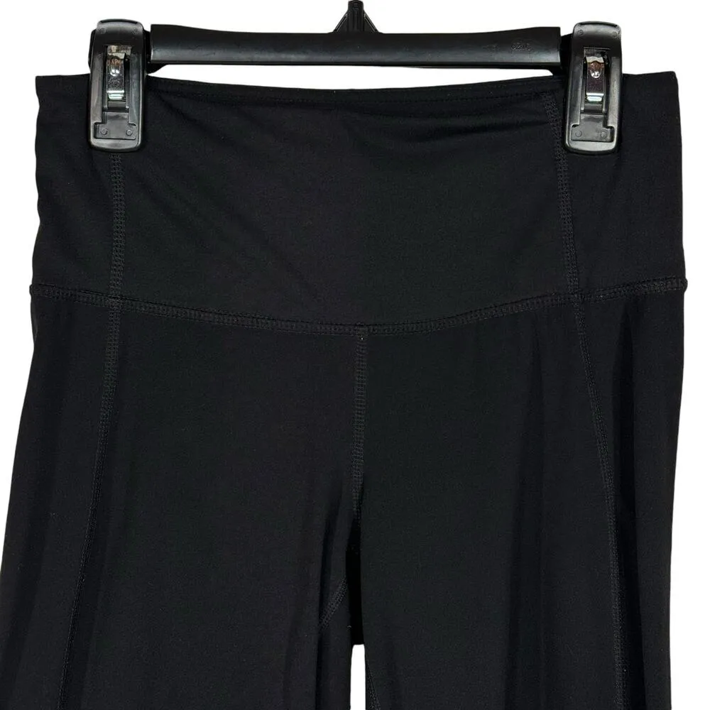Athleta X-Small Capri Leggings Activewear Mesh Accent Elastic Waist Pocket Black - Image 2