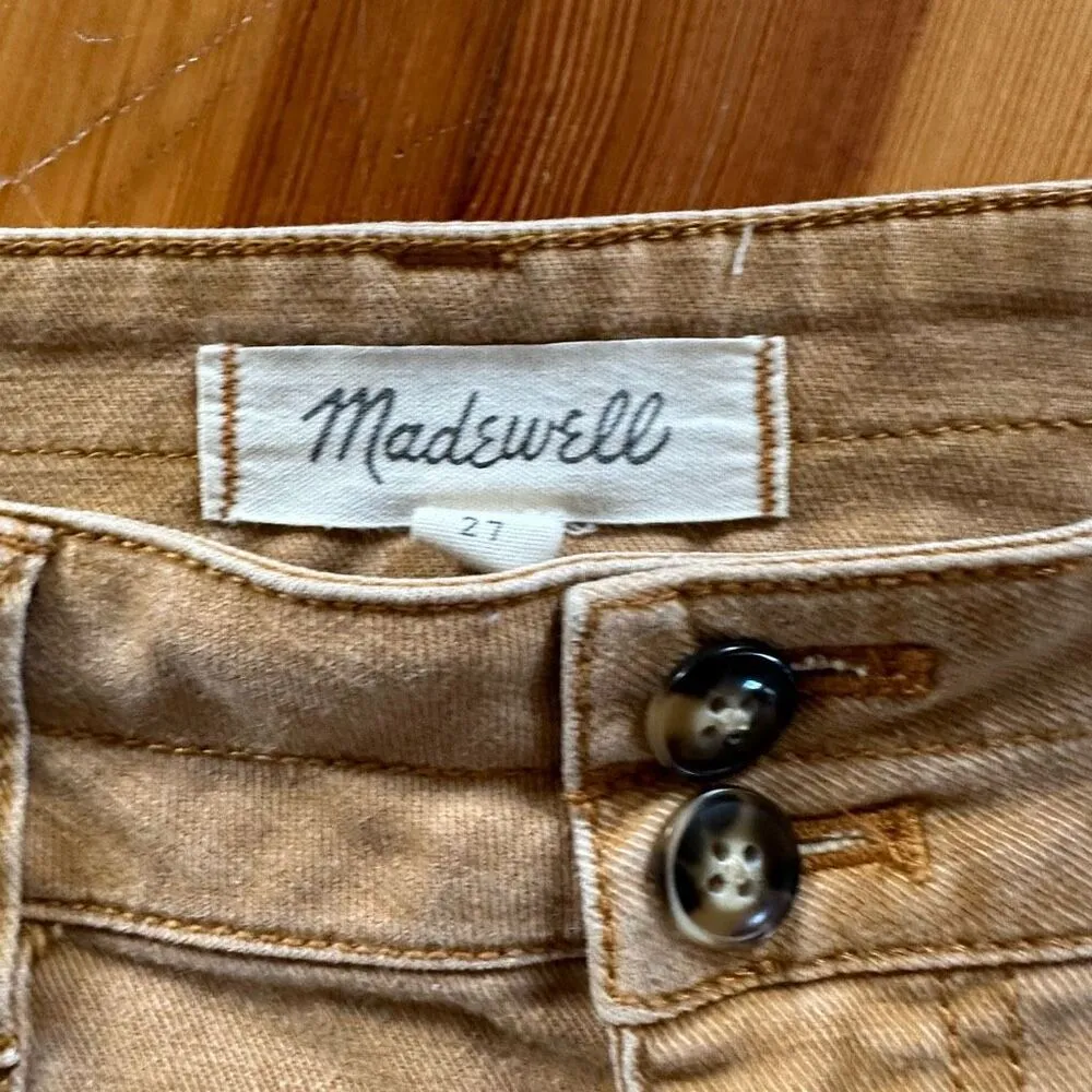 Madewell Military Straight Pants in Dark Ochre Size 27 - Image 6