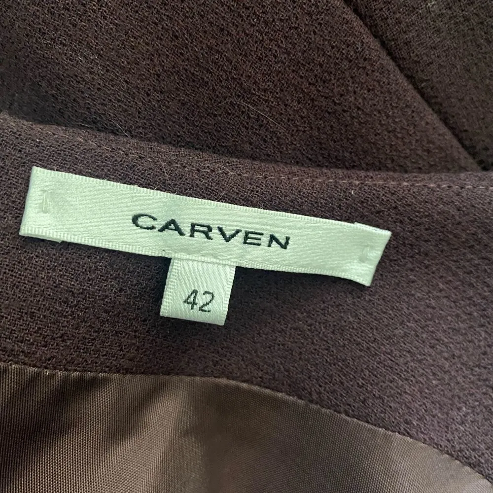 Carven SZ 42 purple wool dress Purple - Image 7