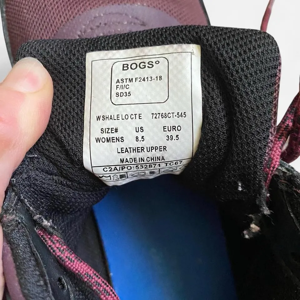 Bogs Shale Low Work Shoes Women’s Size 8.5 Purple - Image 8