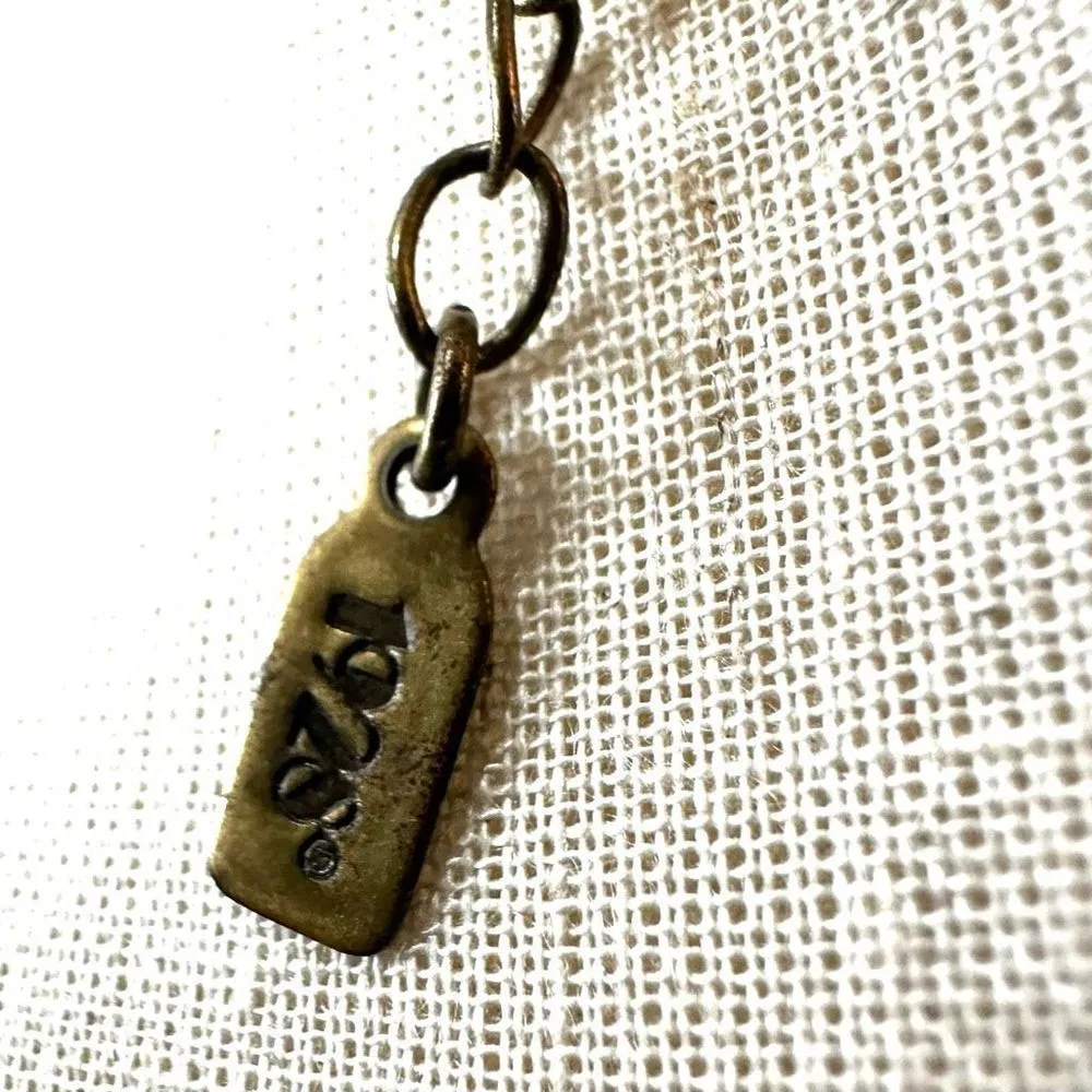 1928 green rhinestone beaded Y necklace Blue - Image 8