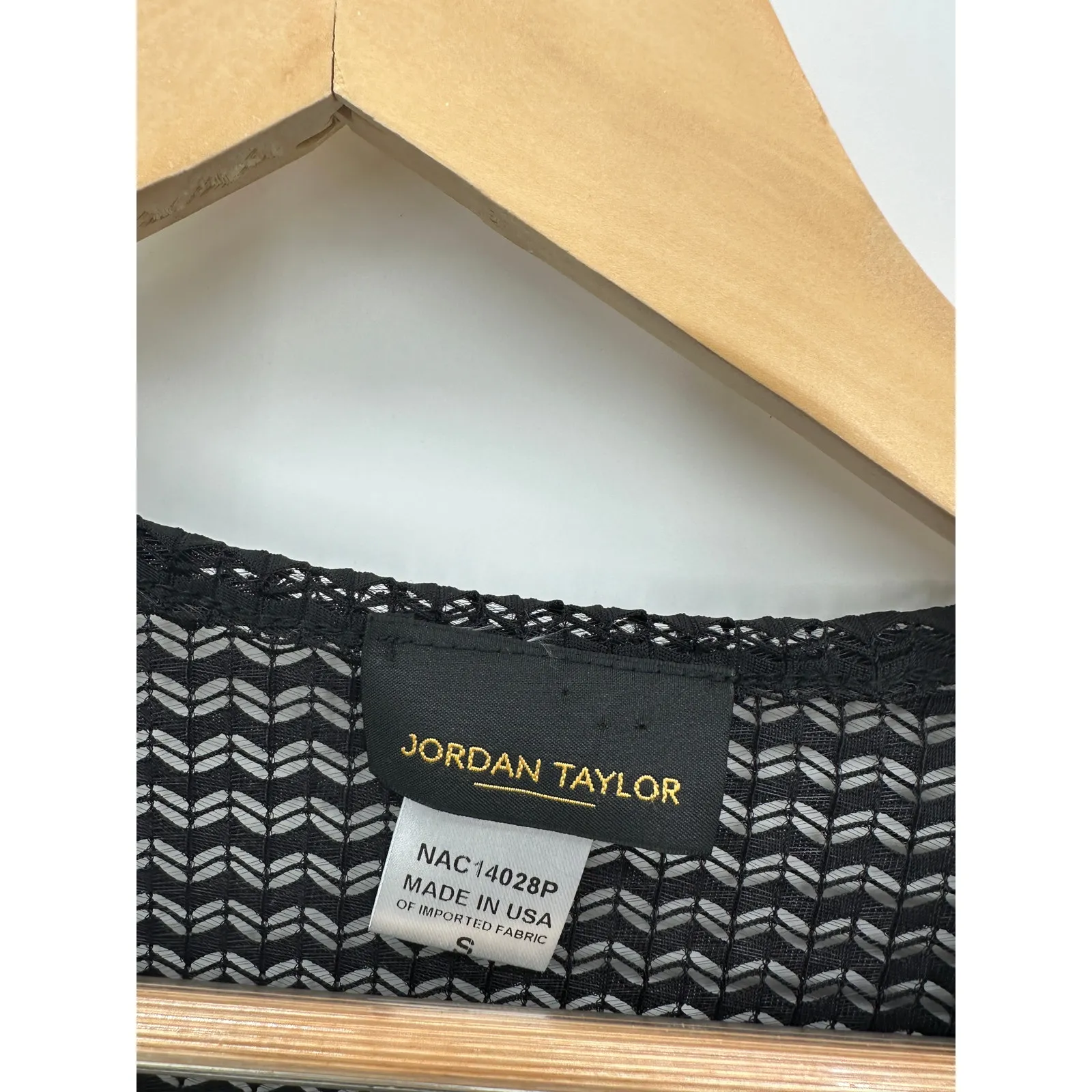 Jordan Taylor Sheer Black Tunic Swim Cover-Up V-Neck Bell Sleeve Size S Beach - Image 6