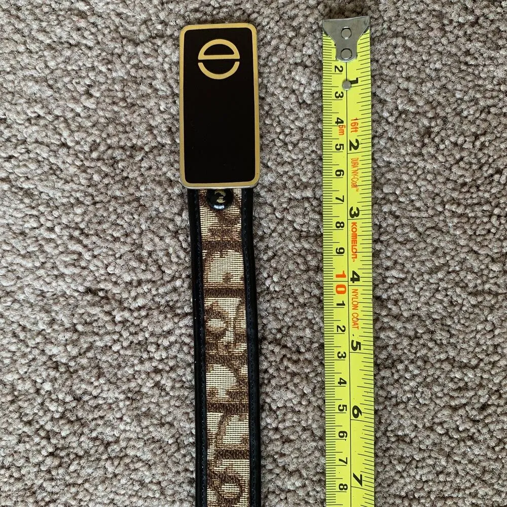 D1020 Christian Dior women's 70 cm 28 inch brown trotter belt - Image 2