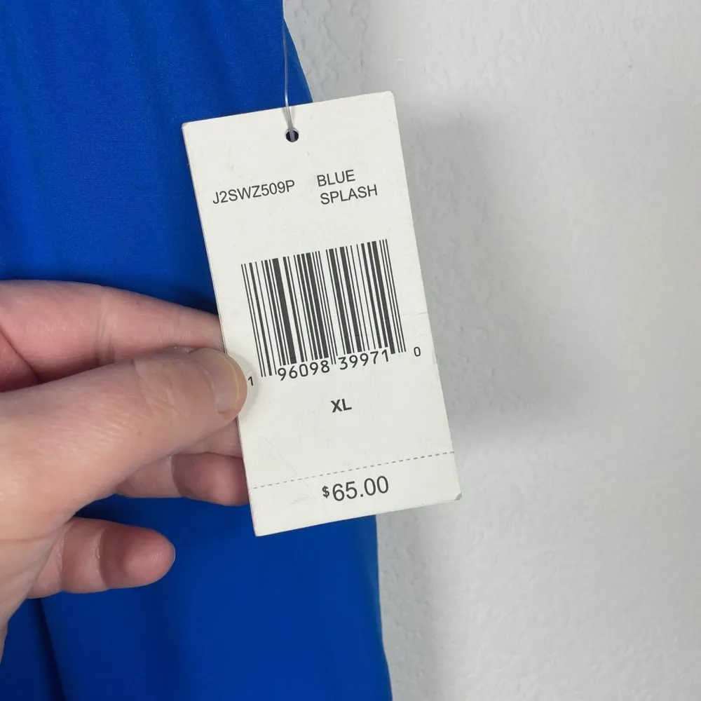 NWT Juicy Couture Wide Leg Y2K Parachute Colorblock Pants Blue/Black Size XL - Image 8