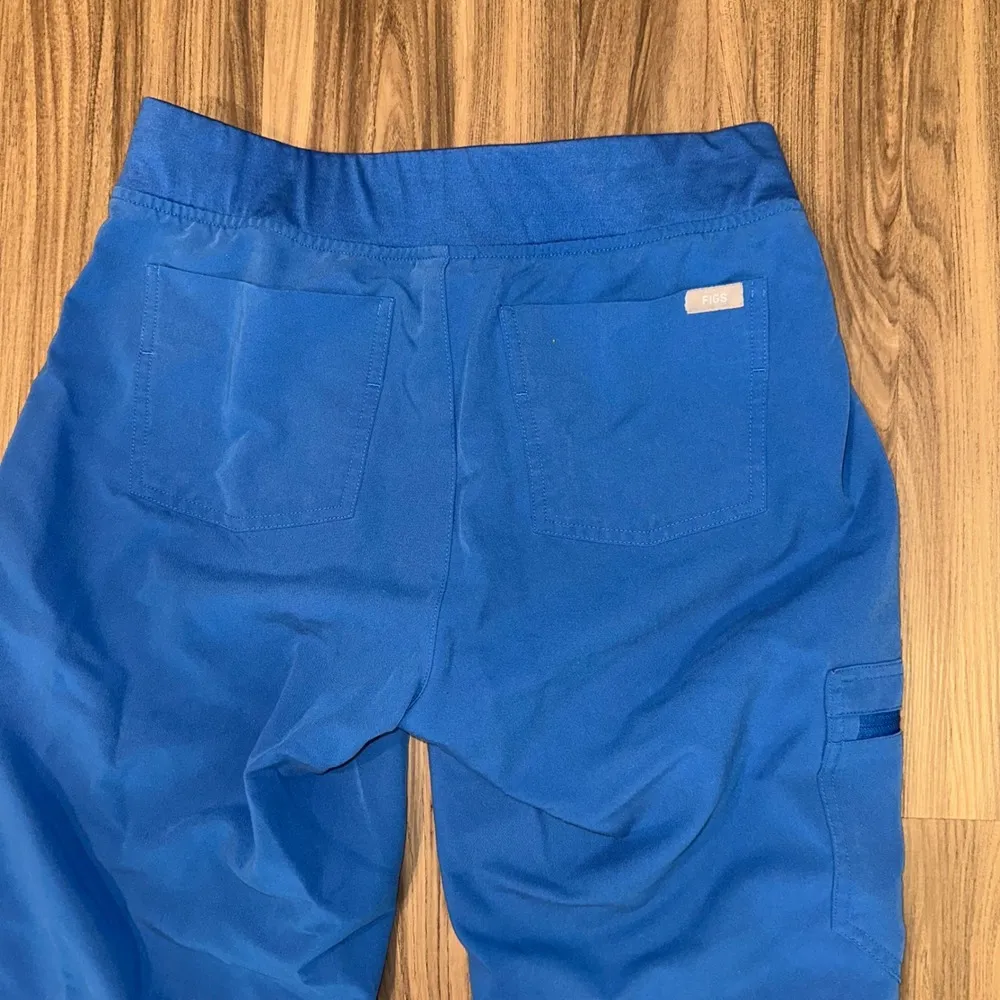 FIGS Zamora Technical Collection Scrub Pants Jogger Style Drawstring Blue Size S - Image 9